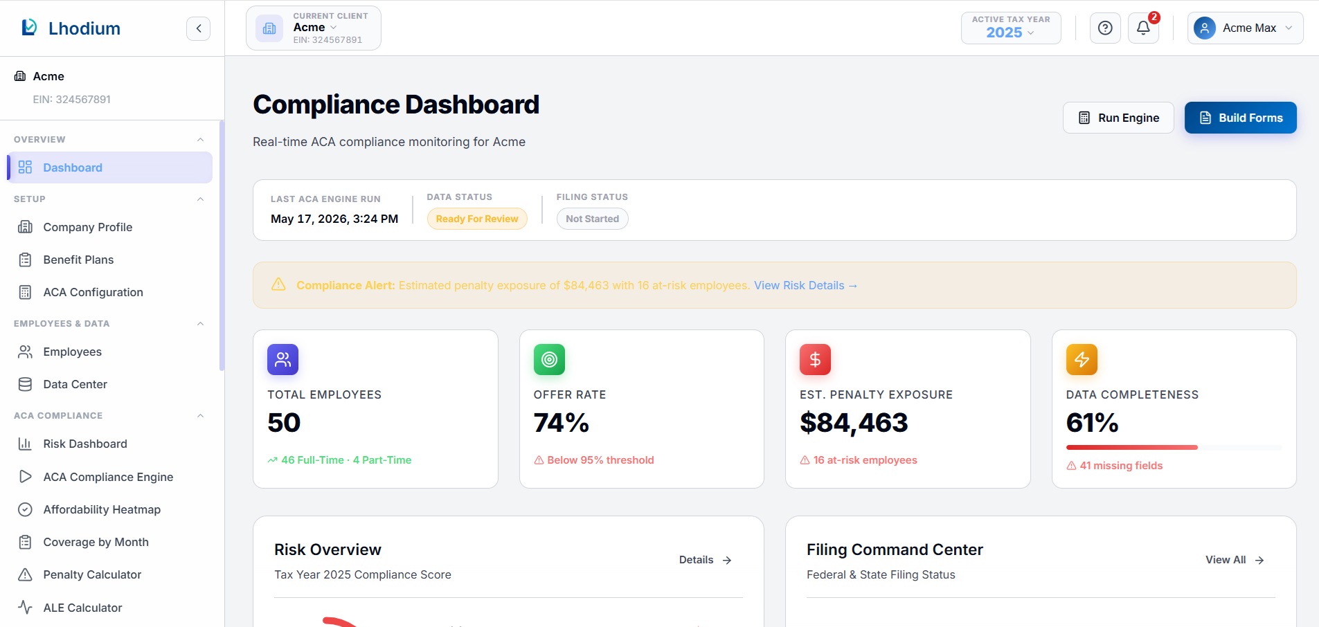 Compliance Dashboard